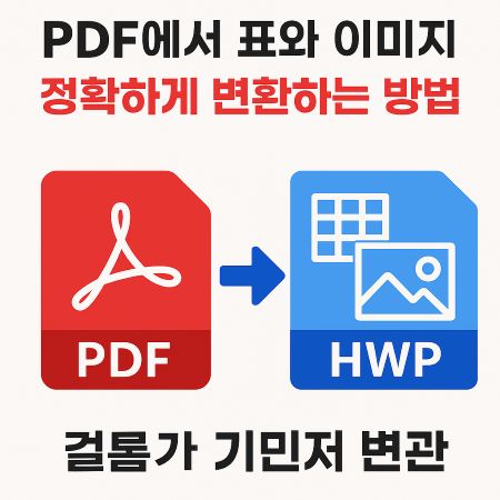 PDF에서 표와 이미지 정확하게 변환하는 방법 1 PDF에서 표와 이미지 정확하게 변환 썸네일